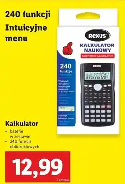 Lidl Kalkulator naukowy Rexus oferta