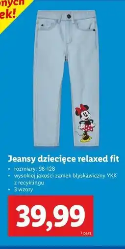 Lidl Jeansy dziecięce oferta
