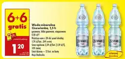 Biedronka Woda lekko gazowana Cisowianka oferta