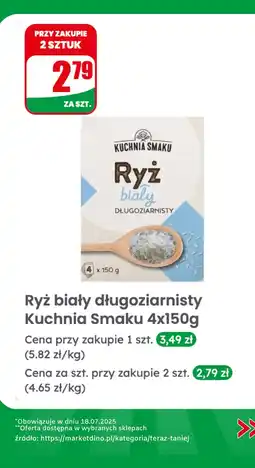 Dino Ryż biały długoziarnisty Kuchnia Smaku oferta