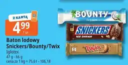 E.Leclerc Lody baton Snickers/Bounty/Twix Iglotex oferta