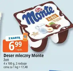 E.Leclerc Deser mleczny Monte Zott oferta