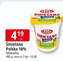 E.Leclerc Śmietana Polska 18% naturalna Mlekovita oferta