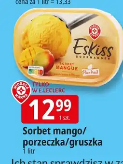 E.Leclerc Sorbet mango/porzeczka/gruszka Leclerc oferta
