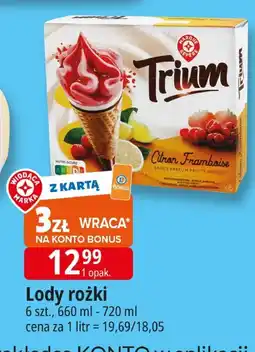 E.Leclerc Lody rożki Trium oferta