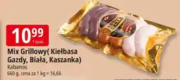 E.Leclerc Kiełbasa Mix Grillowy (Kiełbasa Gazdy, Biała, Kaszanka) Kabanos oferta