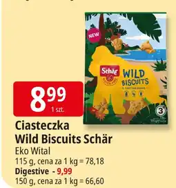E.Leclerc Ciasteczka Wild Biscuits Schär Eko Vital oferta