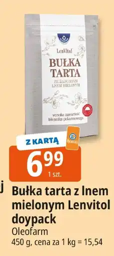 E.Leclerc Bułka tarta z lnem mielonym Lenvitol doypack Oleofarm oferta