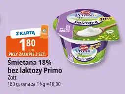 E.Leclerc Śmietana 18% bez laktozy Primo Zott oferta