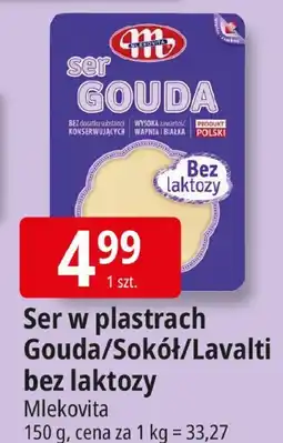 E.Leclerc Ser w plastrach Gouda/Sokół/Lavalti bez laktozy Mlekovita oferta