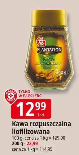E.Leclerc Kawa rozpuszczalna liofilizowana Plantation oferta