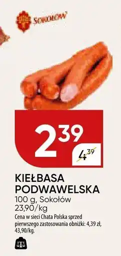 Chata Polska Kiełbasa podwawelska Sokołów oferta