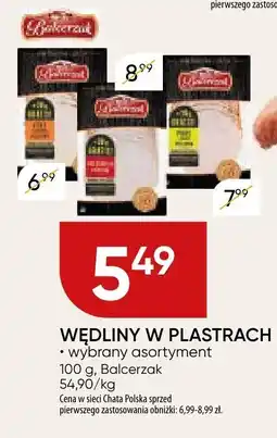 Chata Polska Wędliny w plastrach Balcerzak oferta