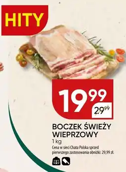 Chata Polska Boczek świeży wieprzowy Chata Polska oferta