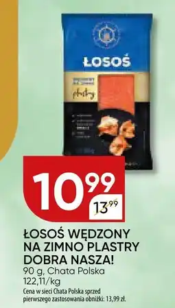 Chata Polska Łosoś wędzony na zimno plastry Dobra Nasza Chata Polska oferta