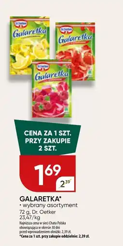 Chata Polska Galaretka wybrany asortyment Dr. Oetker oferta