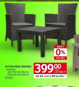 Selgros Zestaw mebli Rosario oferta
