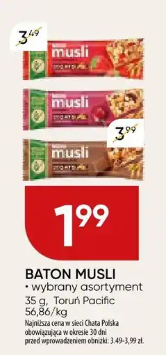 Chata Polska Baton musli wybrany asortyment Chata Polska oferta