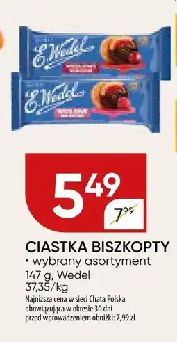 Chata Polska Ciastka biszkopty wybrany asortyment Wedel oferta