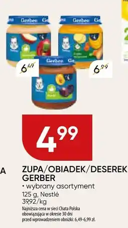 Chata Polska Zupa/obiadek/deserek Gerber wybrany asortyment Nestle oferta