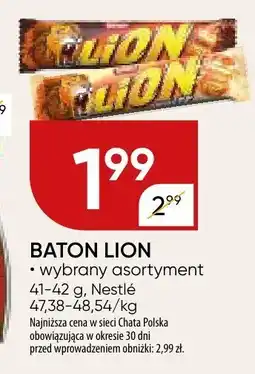 Chata Polska Baton Lion wybrany asortyment Nestle oferta