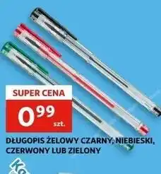 Auchan Długopis żelowy zielony oferta