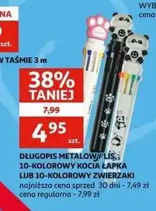 Auchan Długopis 10-kolorowy panda oferta