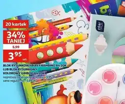 Auchan Blok rysunkowy a4/20 k. kolorowy Gimboo oferta