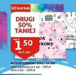 Auchan Blok rysunkowy a4 / 10 k oferta