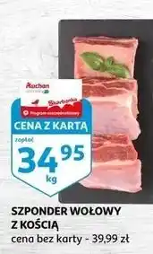 Auchan Szponder wołowy z kością oferta