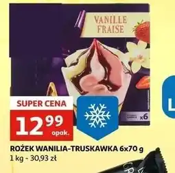 Auchan Rożek wanilia-truskawka oferta