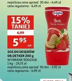Auchan Sos truskawkowy Dr. Oetker oferta