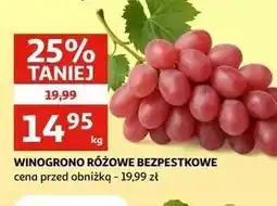 Auchan Winogrona różowe bezpestkowe oferta
