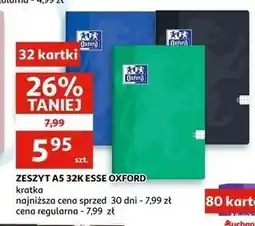 Auchan Zeszyt a5 32 kartek Oxford oferta