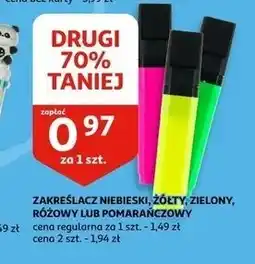 Auchan Zakreślacz pomarańczowy oferta