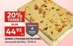 Auchan Sernik z polewą pistacjową Auchan oferta