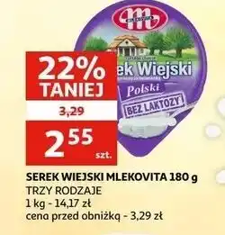 Auchan Serek wiejski bez laktozy Mlekovita oferta