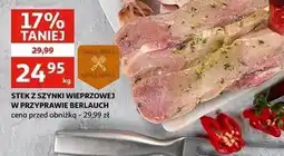 Auchan Stek z szynki wieprzowej w przyprawie berlauch Auchan oferta