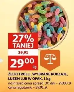 Auchan Żelki węże Trolli oferta