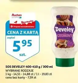 Auchan Sos czosnkowy Develey oferta