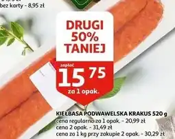 Auchan Kiełbasa podwawelska Krakus Animex oferta