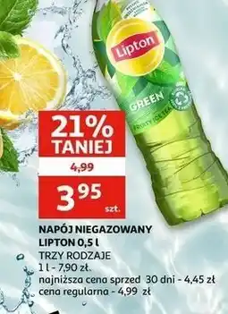 Auchan Herbata mrożona classic Lipton Green Ice Tea oferta
