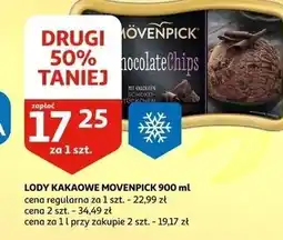 Auchan Lody chocolate chips Movenpick oferta