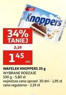 Auchan Wafelek Knoppers oferta