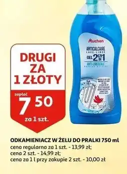 Auchan Żel-odkamieniacz do pralki Auchan Różnorodne (Logo Czerwone) oferta