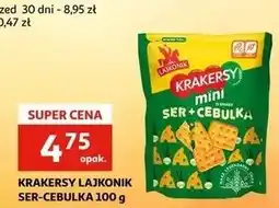 Auchan Krakersy ser i cebula Lajkonik Mini oferta