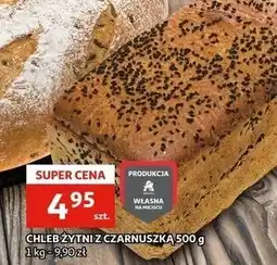 Auchan Chleb żytni z czarnuszką oferta