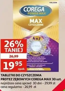 Auchan Tabletki do czyszczenia protez Corega Power Max oferta