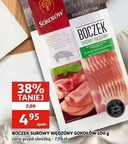 Auchan Boczek surowy wędzony Sokołów oferta