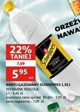 Auchan Napój indian tonic zero Schweppes oferta